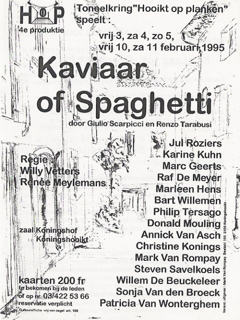 Kaviaar of spaghetti